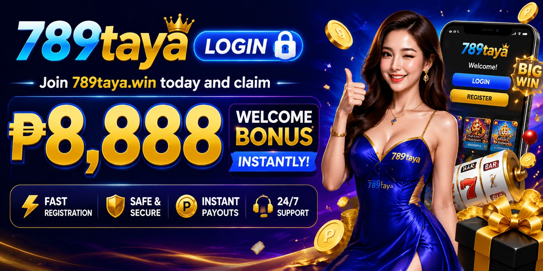 789TAYA mobile browsing view para sa casino pages