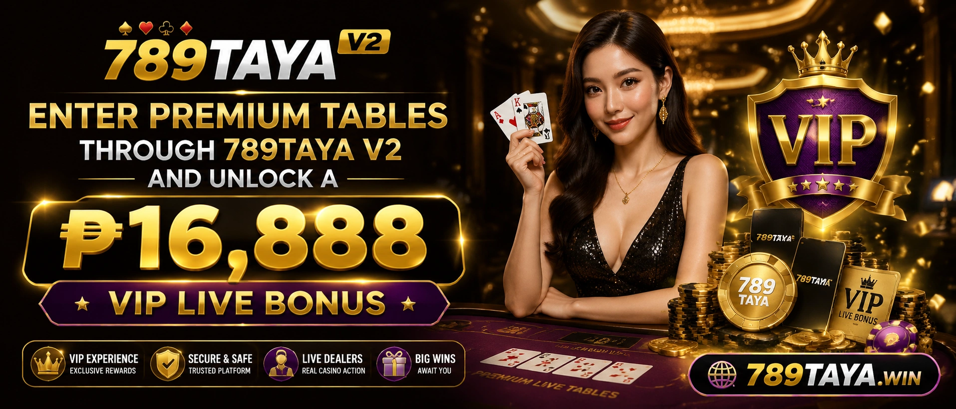 789TAYA Casino live casino banner